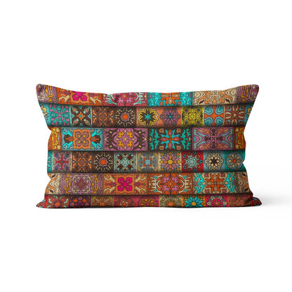 Housse de coussin indien 30X50 cm sans rembourrage, 8 coloris