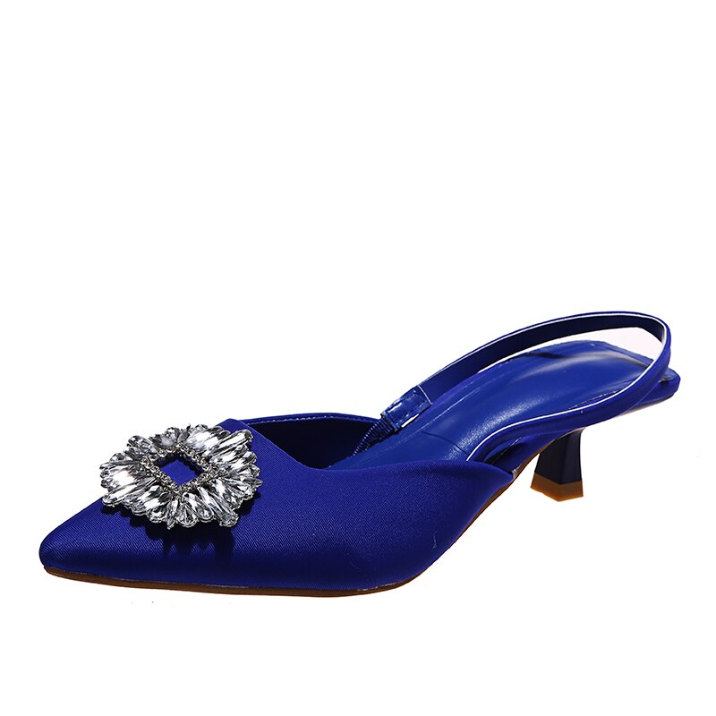 Bluemarine satin heeled shoe, 4 colors