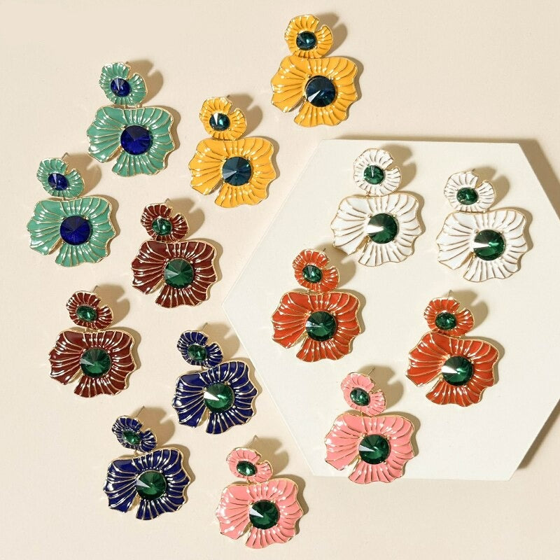 Pendiente Flowers, 6 colores