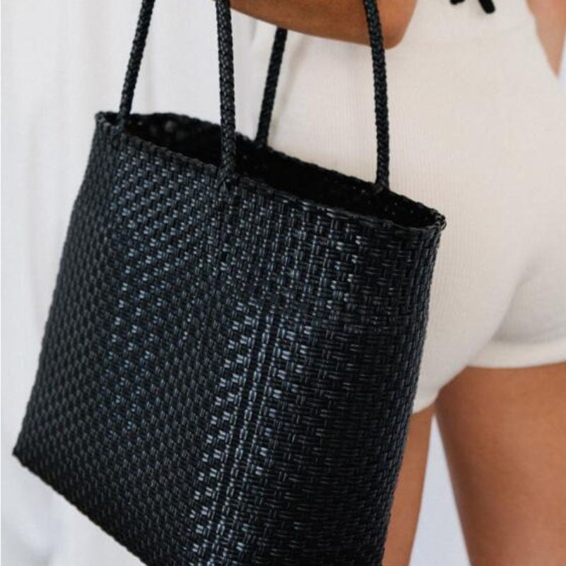 Bardot raffia basket bag, 5 patterns