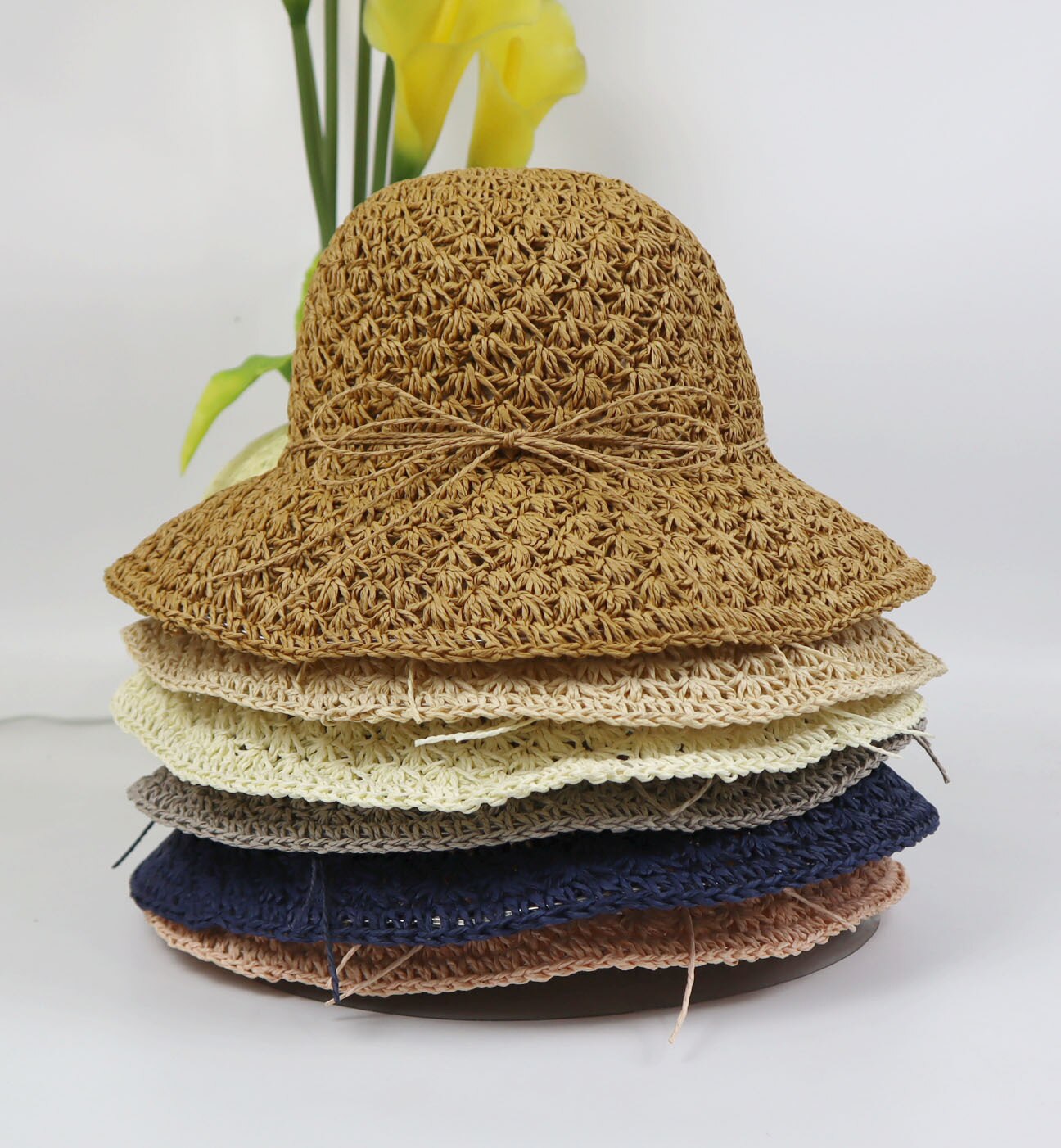 France raffia hat, 6 colors