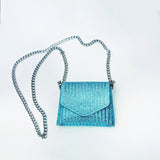 Bolso fiesta bandolera cadena, 10 modelos, Bridget strass brillo