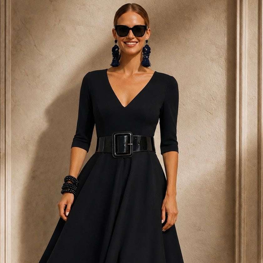 Vestido Lola algodón licra elastane, tallas (36-50)